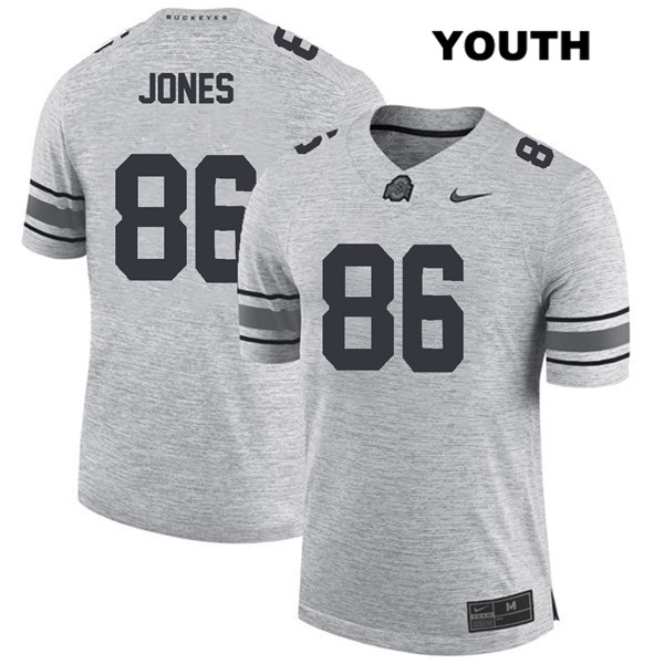 Ohio State Buckeyes Youth Dre'Mont Jones #86 Gray Authentic Nike College NCAA Stitched Football Jersey PZ19E80SS